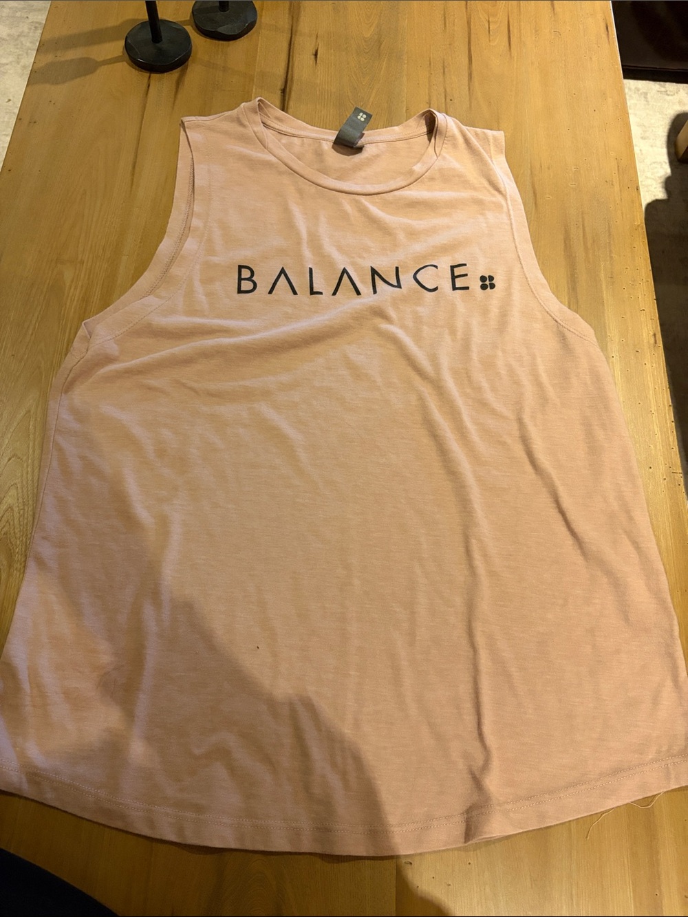 SWEATY BETTY LIGHT PINK/PEACH BALANCE TANK TOP!!